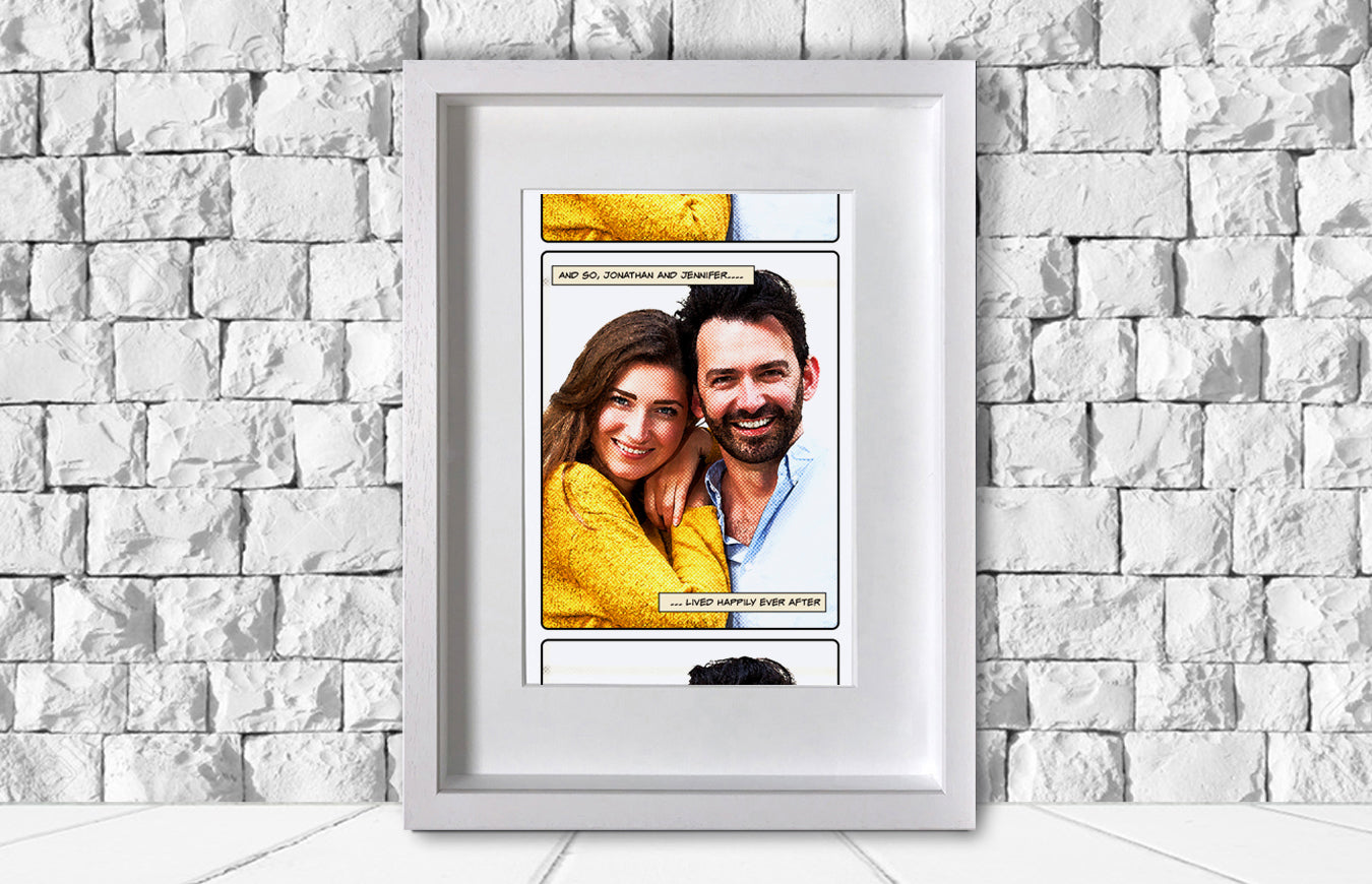 Portrait Comic Book Photo Frame